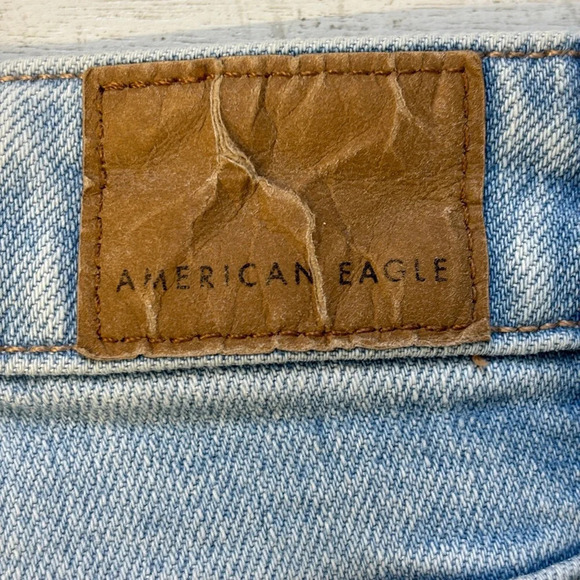 American Eagle Outfitters Mom Jeans 00 Light Wash - Picture 4 of 10